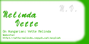 melinda vette business card